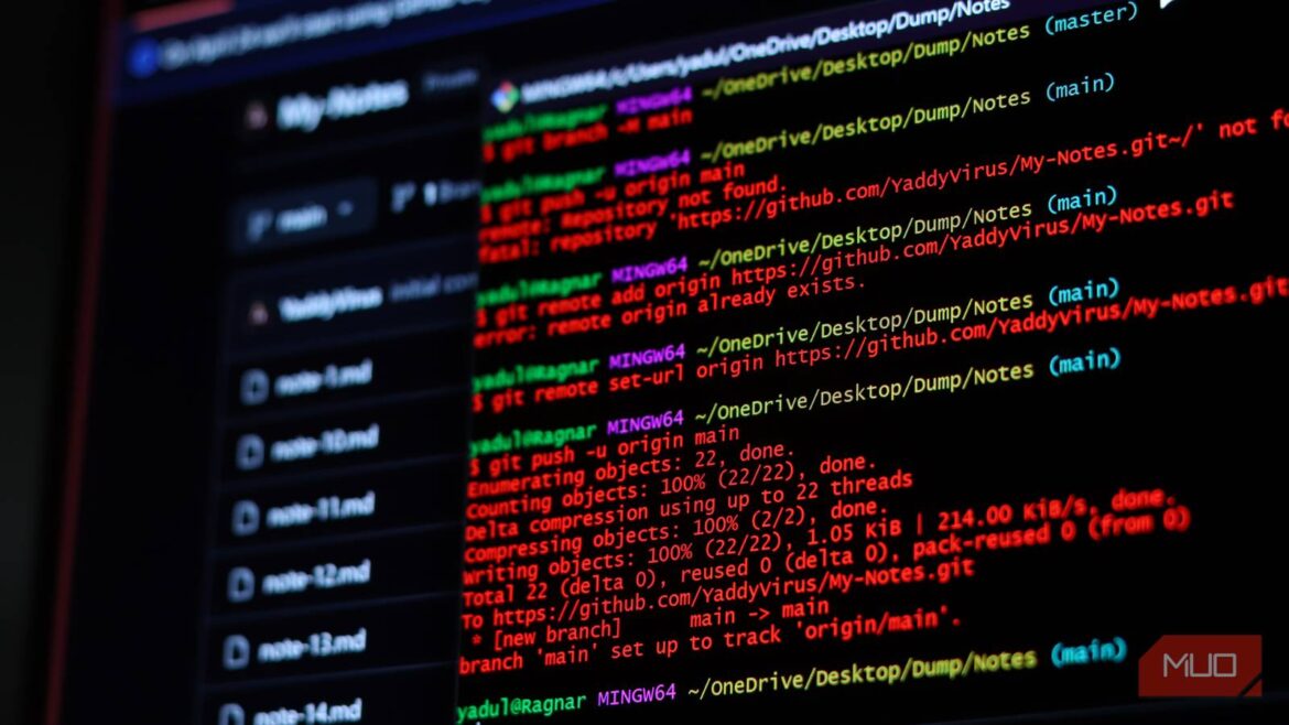 I ditched my note-taking app's cloud sync for Git and I'm never going back