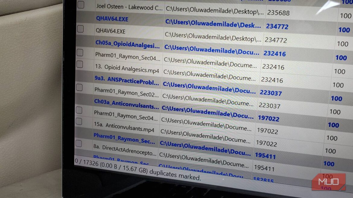I recovered gigabytes of storage by running this free duplicate file finder