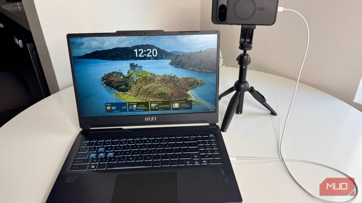 I used my Pixel as a Windows webcam and immediately stopped using the built-in one