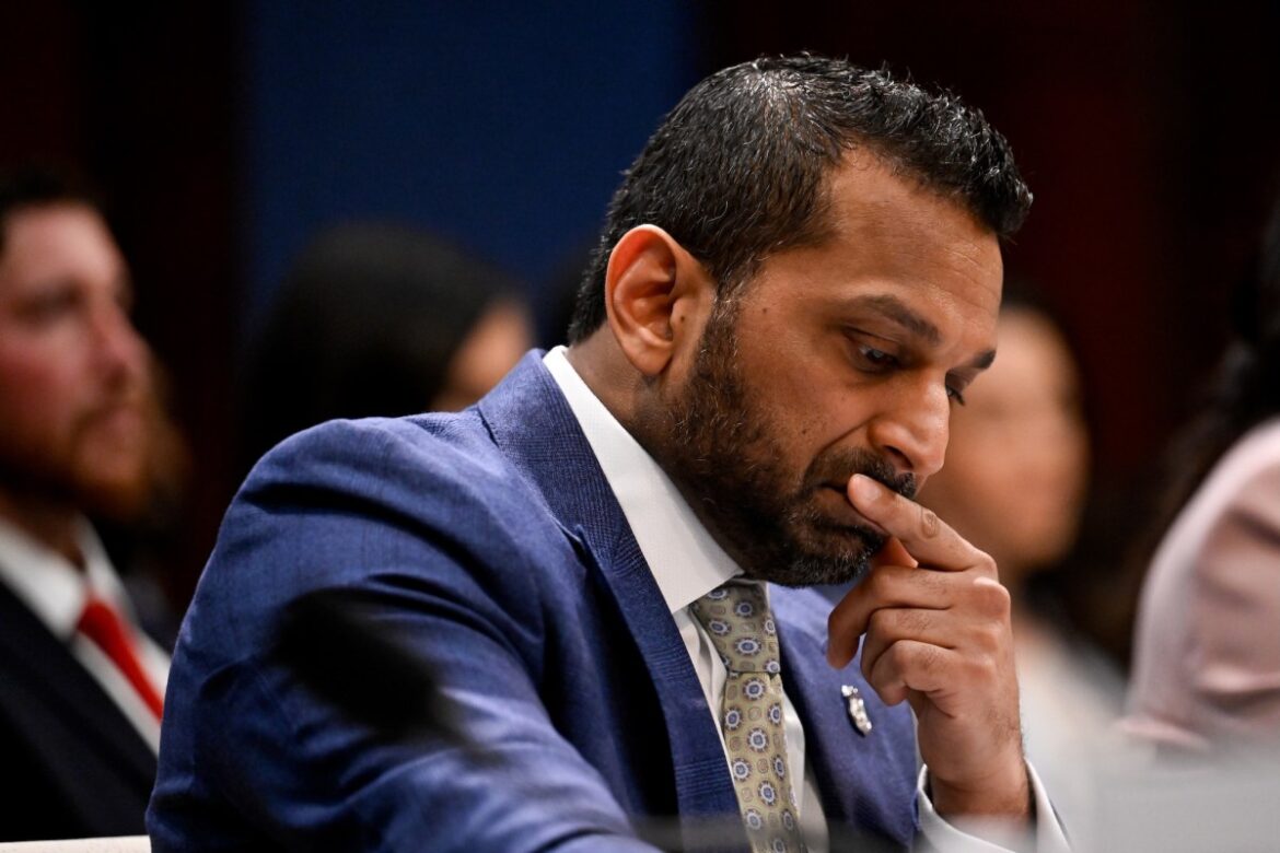 Kash Patel, director of the Federal Bureau of Investigation (FBI), during a House Intelligence Committee hearing on worldwide threats in Washington, DC, US, on Thursday, March 19, 2026. Spy chief Tulsi Gabbard dodged questions about the severity of the threat posed by Iran in Senate testimony on Wednesday, with the long-time skeptic of foreign interventions careful not to contradict either her own past beliefs or the Trump administration's stance on the conflict.