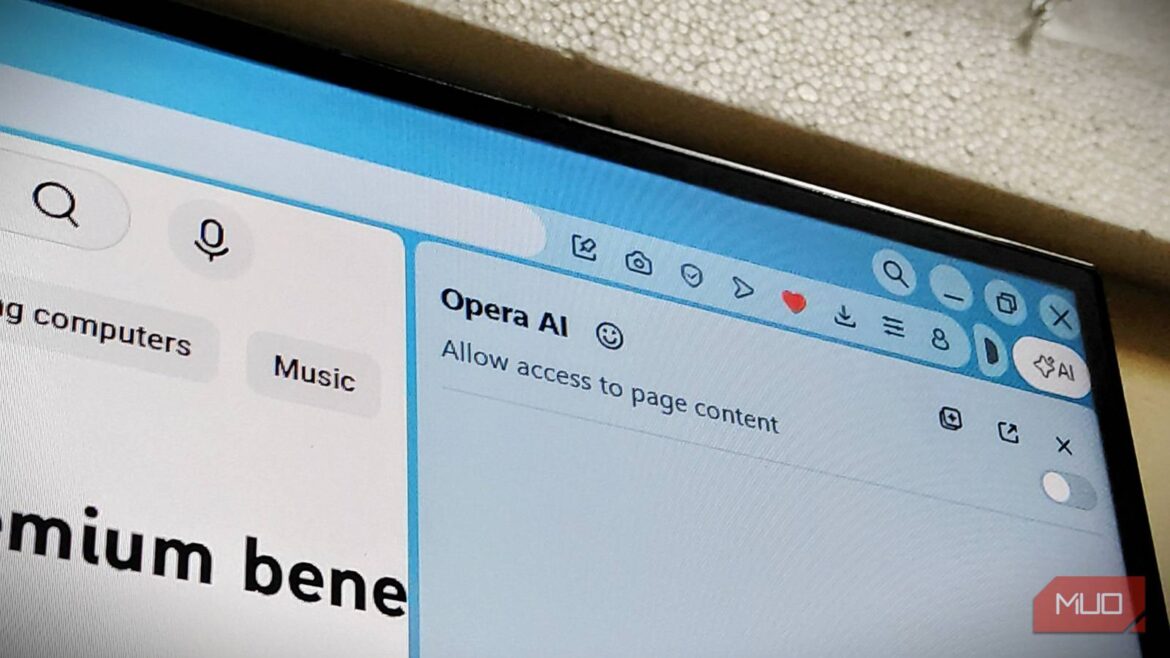 Opera just made it a lot easier to use your favorite AI in the browser