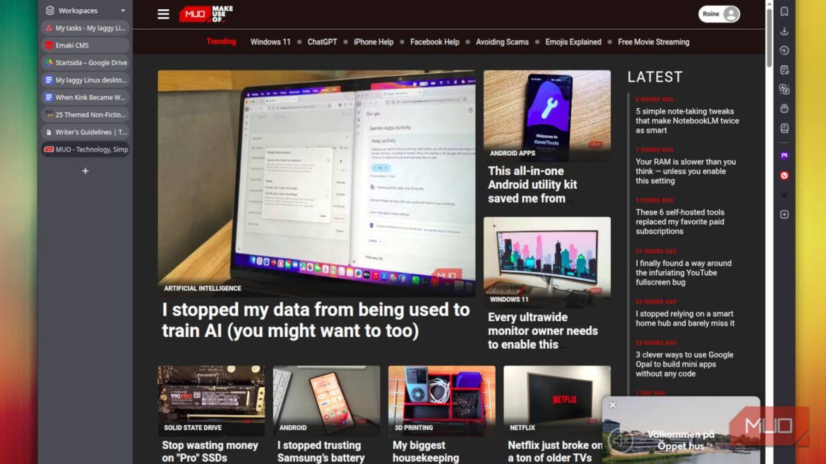 I disabled five browser settings and my entire system felt faster