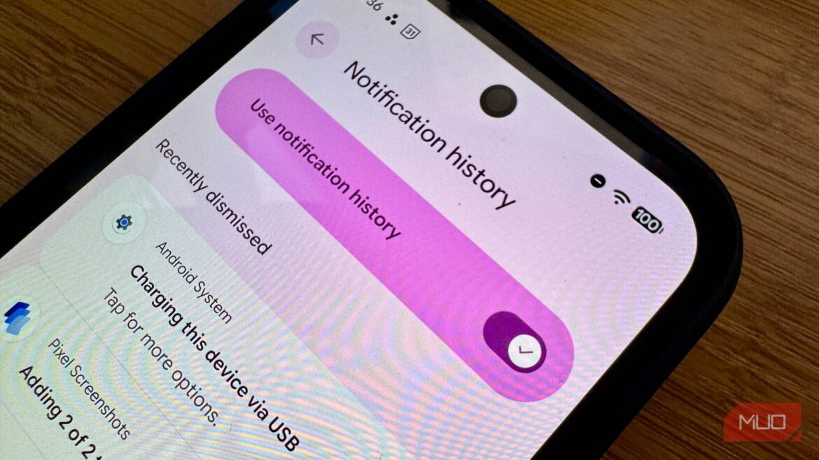 I turned on Android notification history and immediately regretted it