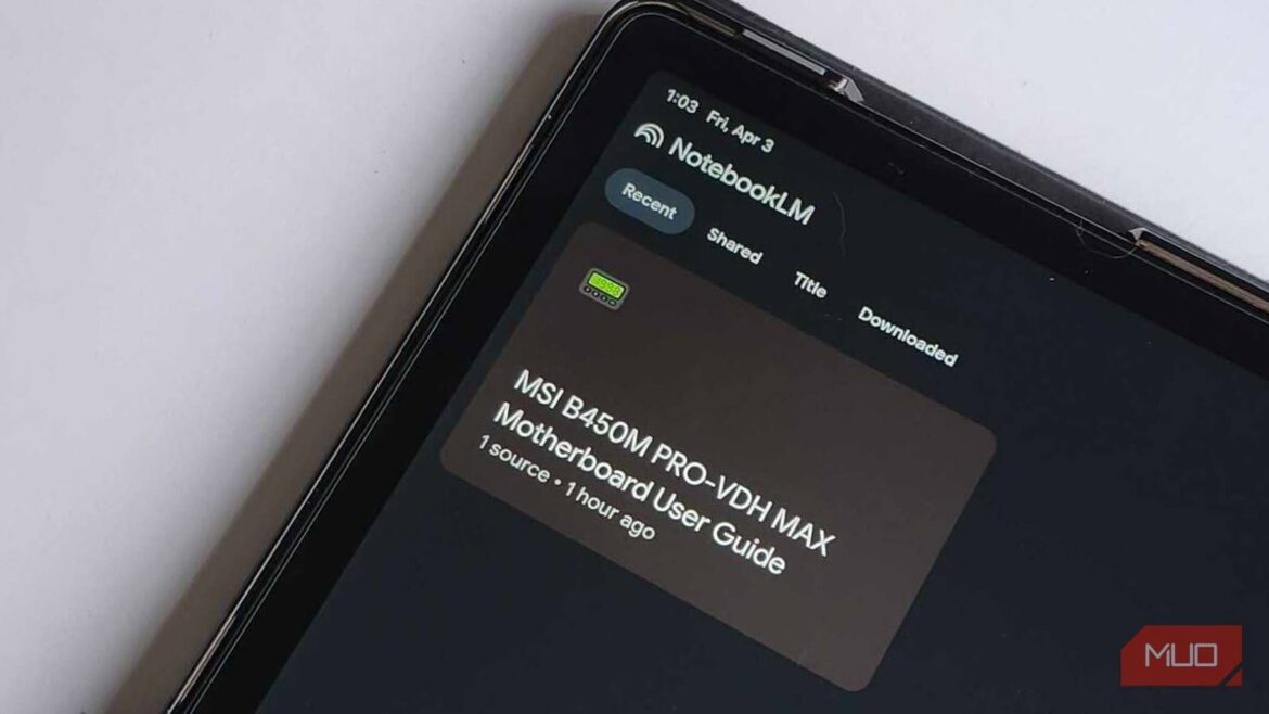 I uploaded my motherboard manual to NotebookLM, and it solved my biggest PC troubleshooting headache