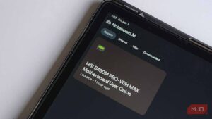 I uploaded my motherboard manual to NotebookLM, and it solved my biggest PC troubleshooting headache