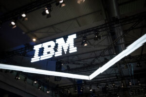 BARCELONA, CATALONIA, SPAIN - 2019/02/25: The IBM logo is seen during MWC 2019.